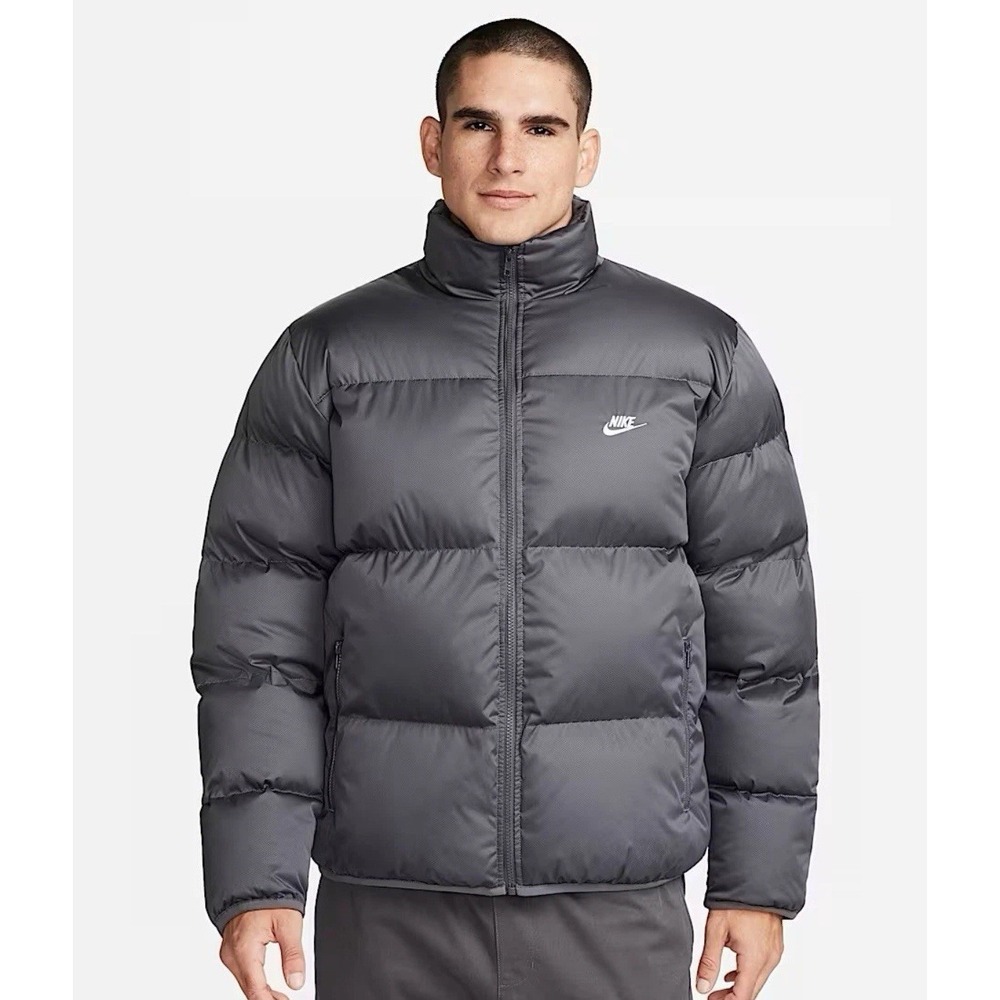 Nike Sportswear Primaloft Puffer Jacket Iron Grey Men's Sz Large FB7368-068